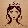 Princess clip art design created as a scalable vector graphic (SVG).