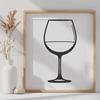 SVG Wine Glass Clip Art Download An isolated graphic representation of a full wine glass on a white background.