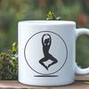 Gymnast Silhouette Illustrated gymnast in motion, suitable for vector design and cutting machine projects.