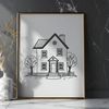 Simple Abode Icon A single-family home with a simple design, suitable for vector art projects.