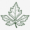 Vibrant Maple Leaf Design A digital representation of a maple leaf, created as a vector graphic in SVG format.