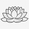 Lotus Floral Design Vector Art A detailed graphic representation of the lotus plant, suitable for commercial or personal use as a digital asset.