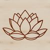 Beautiful Eastern Lotus Bloom An illustration of a lotus flower in bloom, often associated with Eastern spirituality and mythology.