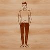 Simple Man Illustration Vector Graphics A simple illustration of a male figure in SVG format.