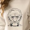 Free Vector Image of an Old Man A stylized illustration of an elderly male figure in various poses and positions.