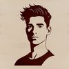 Male Clip Art SVG Graphics A male figure represented in a simple vector design.