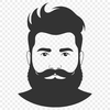 Bearded Gentleman Graphic A simple illustration of a male figure with a beard.