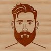 A cartoon style illustration of an adult male with facial hair.