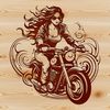 Free Motorcycle Vector Graphics A vector graphic of a motorcycle featuring intricate details.