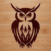 Realistic Bird in Vector Format A realistic owl perched on a branch, illustrated in vector format.