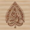 Elegant Paisley Pattern Shape A stylized ornate paisley shape used as clip art for design projects.