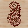Vintage-Inspired Paisley Design SVG File Ornate paisley design used as a clip art illustration.