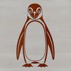Simple Bird Outline Vector Art A simple illustration of a bird, specifically a penguin, in black outline.