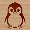 Distinctive Black and White Penguin Symbol A black-and-white bird with a distinctive waddle, characteristic of the penguin species.