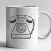 Free Telephone Icon Design A high-quality illustration of a telephone in vector format, suitable for digital design projects.