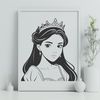 Royalty-themed clip art design for digital projects.
