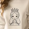 Royal Princess Vector Illustration A royalty-inspired princess illustration created in vector format.