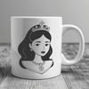 Female character SVG illustration, vector design suitable for cutting machines and digital art applications.