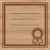 A digital representation of a traditional graduation scroll, perfect for personal or commercial projects.