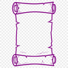 An illustrated vector scroll with a ribbon, suitable for use as a diploma or graduation symbol.
