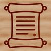 A traditional graduation diploma symbolized by a rolled up scroll with a ribbon.