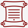 A digital illustration of an academic scroll with a diploma and paper texture.