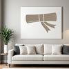 Graduation diploma presentation scroll with rolled paper and ribbon