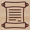 A vector illustration of an academic scroll with rolled-up parchment.