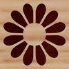A simple line drawing of a sunflower in a floral design, suitable for gardening and nature themes.
