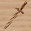 Free Vector Art of a Sword A high-quality digital illustration of a medieval-style sword.