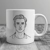Male Silhouette in Modern Style A male figure illustrated in a simple vector style.