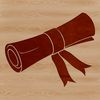 A digital vector representation of a scroll with a traditional paper texture, suitable for commercial and personal use.