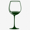 Beautiful Wine Glass SVG Design An illustration of a wine glass filled with liquid against a clean background.