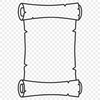 A scroll-shaped vector graphic representing a diploma or graduation certificate.