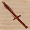 A high-resolution vector illustration of a sword, suitable for printing or digital use.
