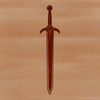 A high-quality, scalable vector graphic of a medieval-style sword with intricate details.
