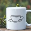 Vector Art of a Delightful Cup A digital representation of a teacup, designed as vector art.