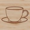 Simple Tea Cup Vector Art A minimalist illustration of a teacup made from high-quality vector art.