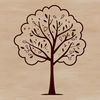 Illustration of a tree in a natural setting, suitable for vector graphics design.