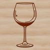 Beautiful Vector Art of Wine Vector art of a glass containing a rich, full-bodied wine.