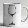 Beautiful Wine Glass Vector Art A high-quality digital representation of a wine glass, created with precision vectors for flexible editing and customization.