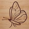 A colorful butterfly in flight, suitable for gardening and crafting projects.