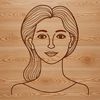 Free Vector Woman Clip Art Design A stylized illustration of a woman designed as a vector art template for various uses.