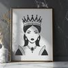 A young female princess character in a regal setting, created as a vector graphic.