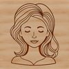 Female SVG Illustration for Design Projects An SVG illustration of a woman, suitable for digital design projects.