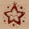 Vector Christmas Star Icon Christmas star icon created in vector format.