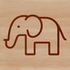 A detailed illustration of an elephant in vector format, suitable for digital and offline uses.