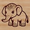 Illustrative elephant graphic in vector format, suitable for various applications.