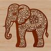 A high-resolution SVG illustration of a majestic elephant.