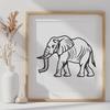 Stunning Elephant In SVG & DXF